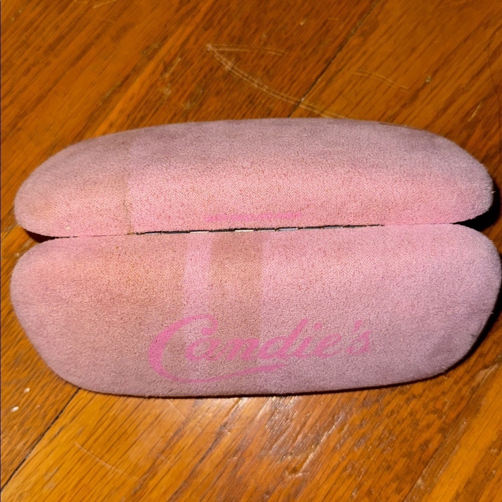 Pink Eyeglass Case candies MIU MIU Y2K suede 2000s girly preppy - Picture 4 of 4